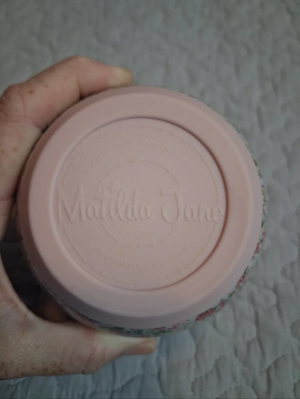 Matilda Jane Floral Wine Tumbler Woth Lid Stainless Steel